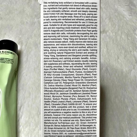 NIB Grown Alchemist Purifying Body Exfoliant Full Size 170ml - Picture 4 of 8